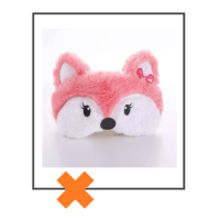 Slaapmasker Vos fuchsia